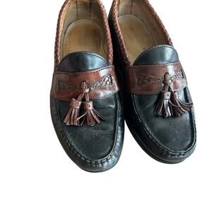 Allen-Edmonds Maxfield Black and Brown Tassel Loafers